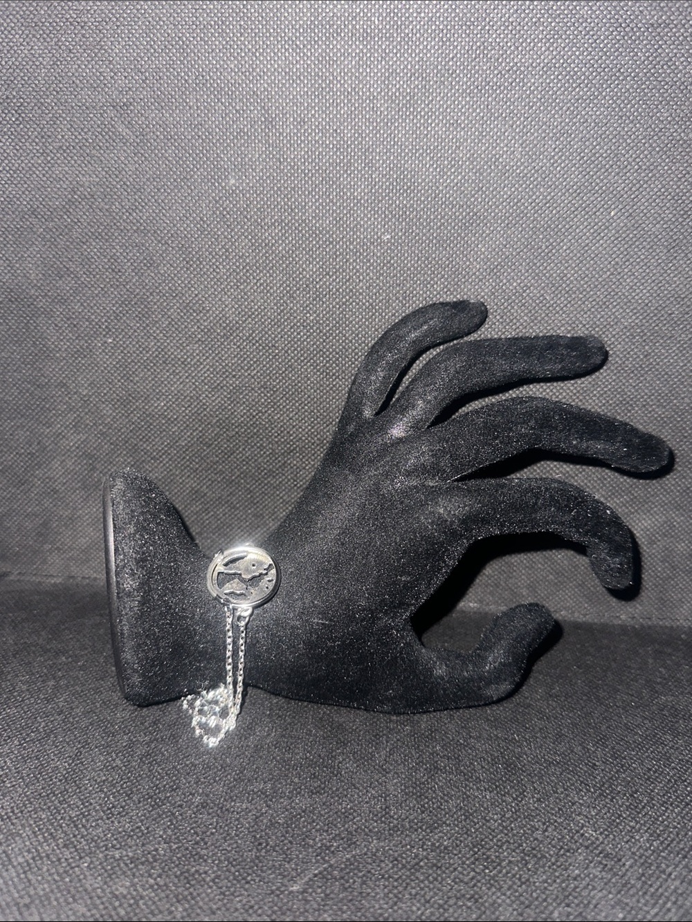 Silver Circle Charm Chain Bracelet - Silver